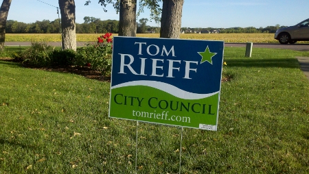 Tom Rieff Campaign SIgn